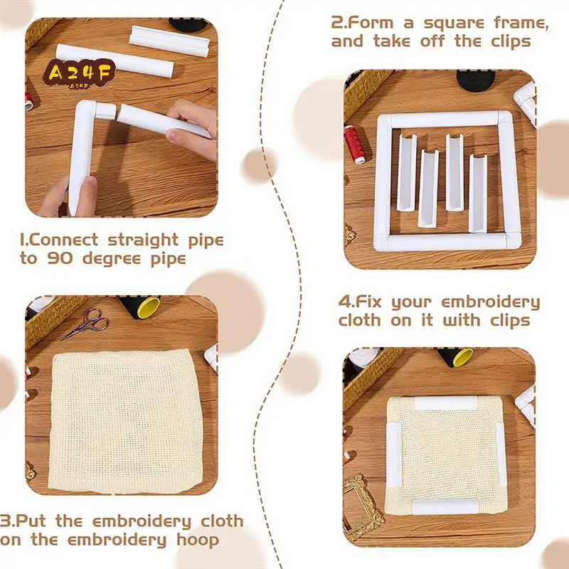 A24F-Square Embroidery Hoop Frames White Rectangular Hoop Embroidery Snap Frame DIY Sewing Tools For Quilting Silk-Painting
A24F-Square Embroidery Hoop Frames White Rectangular Hoop Embroidery Snap Frame DIY Sewing Tools For Quilting Silk-Painting