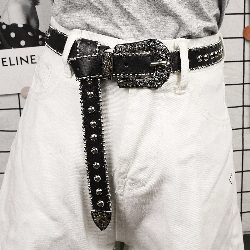 Trendy Temperament Metal Thin Belt Women Punk Jeans Accessories Goth Style Retro Star Buckle Y2k High Quality Luxury Belts
Trendy Temperament Metal Thin Belt Women Punk Jeans Accessories Goth Style Retro Star Buckle Y2k High Quality Luxury Belts