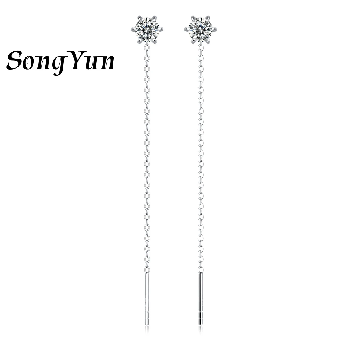 SONGYUN Brand Jewelry 925 Sterling Silver Stud Earrings Moissanite Diamond Drop Party for Wife Rhodium Plated SYT Patent Earring
SONGYUN Brand Jewelry 925 Sterling Silver Stud Earrings Moissanite Diamond Drop Party for Wife Rhodium Plated SYT Patent Earring