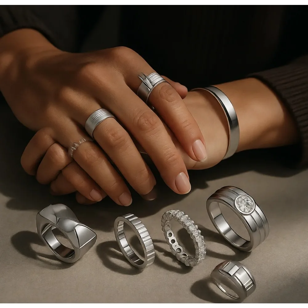 Набор из четырех многослойных колец с позолотой 14K и кубическим цирконием для женщин, модные ювелирные украшения
Набор из четырех многослойных колец с позолотой 14K и кубическим цирконием для женщин, модные ювелирные украшения