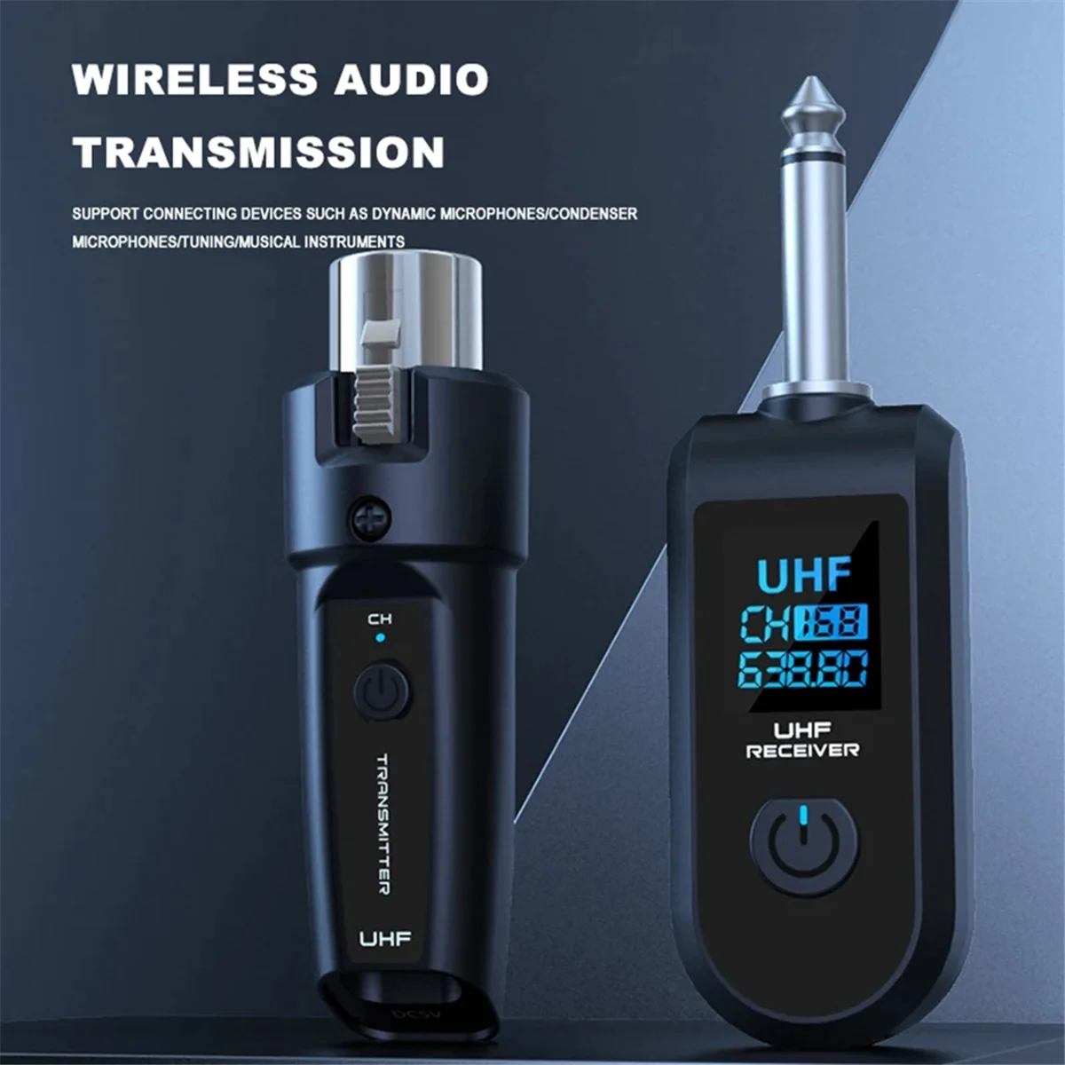 B49CUHF XLR адаптерная система беспроводной микрофонный передатчик приемник для динамического микрофона гитарный аудиомикшер PA система
B49CUHF XLR адаптерная система беспроводной микрофонный передатчик приемник для динамического микрофона гитарный аудиомикшер PA система