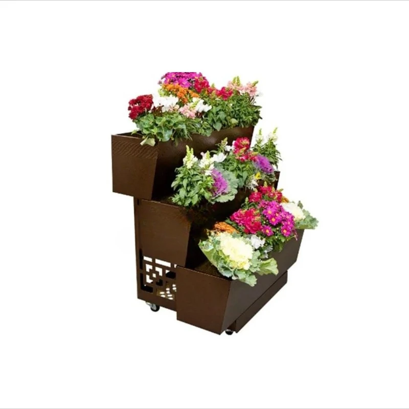 Garden Planter Flower Box Garden Bed Raised 3-tier Mobile Garden Balcony Planter Trolley With 4 Wheels Easy Movable and Fixed
Garden Planter Flower Box Garden Bed Raised 3-tier Mobile Garden Balcony Planter Trolley With 4 Wheels Easy Movable and Fixed