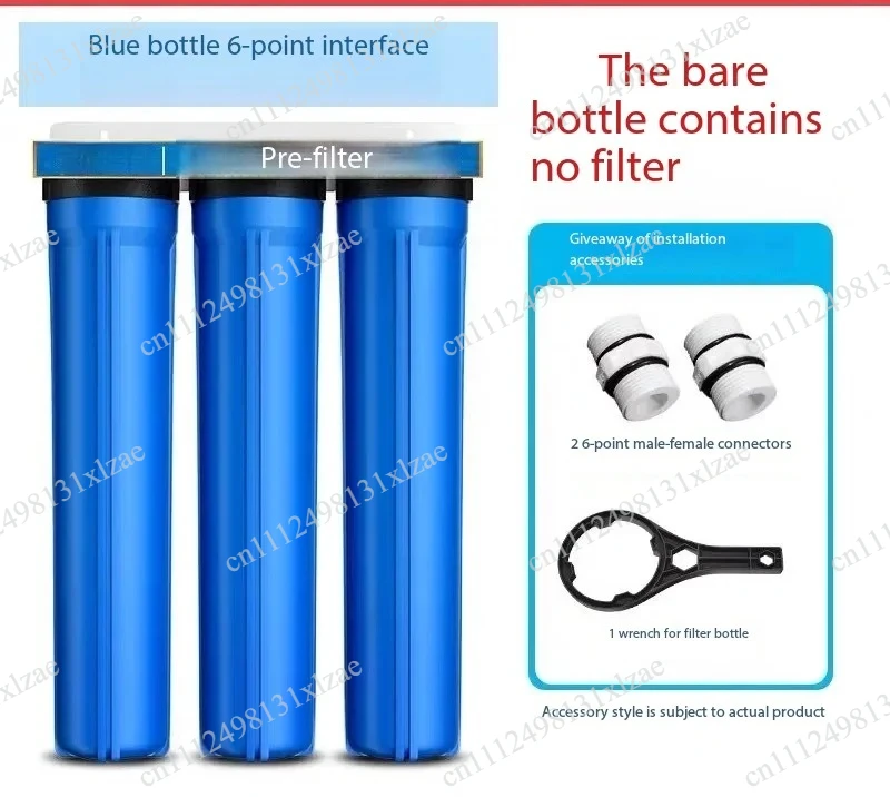 Thickened Blue Transparent Pre-Filter Bottle, 3-Stage 20 Sediment Water Filter for Home Well Water Purification
Thickened Blue Transparent Pre-Filter Bottle, 3-Stage 20 Sediment Water Filter for Home Well Water Purification