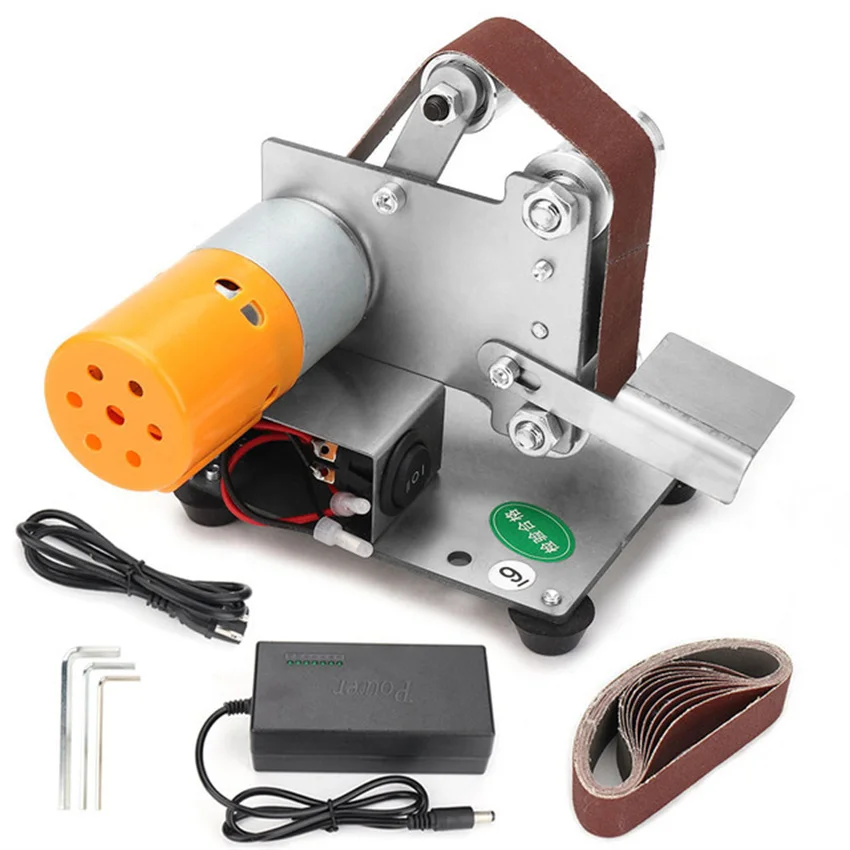 Mini Belt Sander Electric Sanding Polishing Grinding Machine 7 Variable Speed with Grinding Wheel for Polishing Wood Acrylic
Mini Belt Sander Electric Sanding Polishing Grinding Machine 7 Variable Speed with Grinding Wheel for Polishing Wood Acrylic