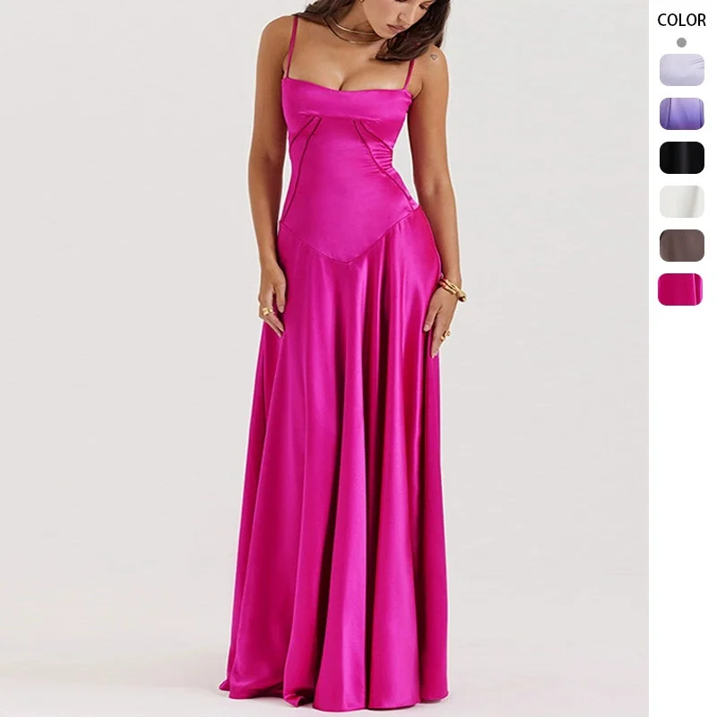 Simple Satin Evening Dresses Soft Satin Sleeveless Women Prom Gowns Charming Floor Length Customized Wedding Guest Party Gowns
Simple Satin Evening Dresses Soft Satin Sleeveless Women Prom Gowns Charming Floor Length Customized Wedding Guest Party Gowns