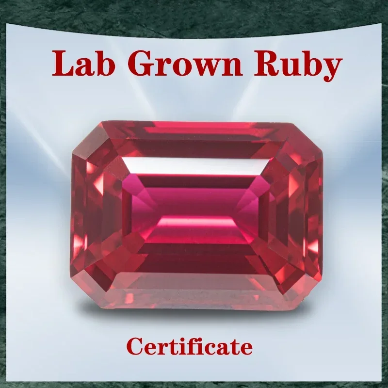 Top Lab Grown Ruby Red Color Emerald Cut VVS1 Selectable AGL Certificate for Gemstone Charms Beads DIY Jewelry Making Materials
Top Lab Grown Ruby Red Color Emerald Cut VVS1 Selectable AGL Certificate for Gemstone Charms Beads DIY Jewelry Making Materials