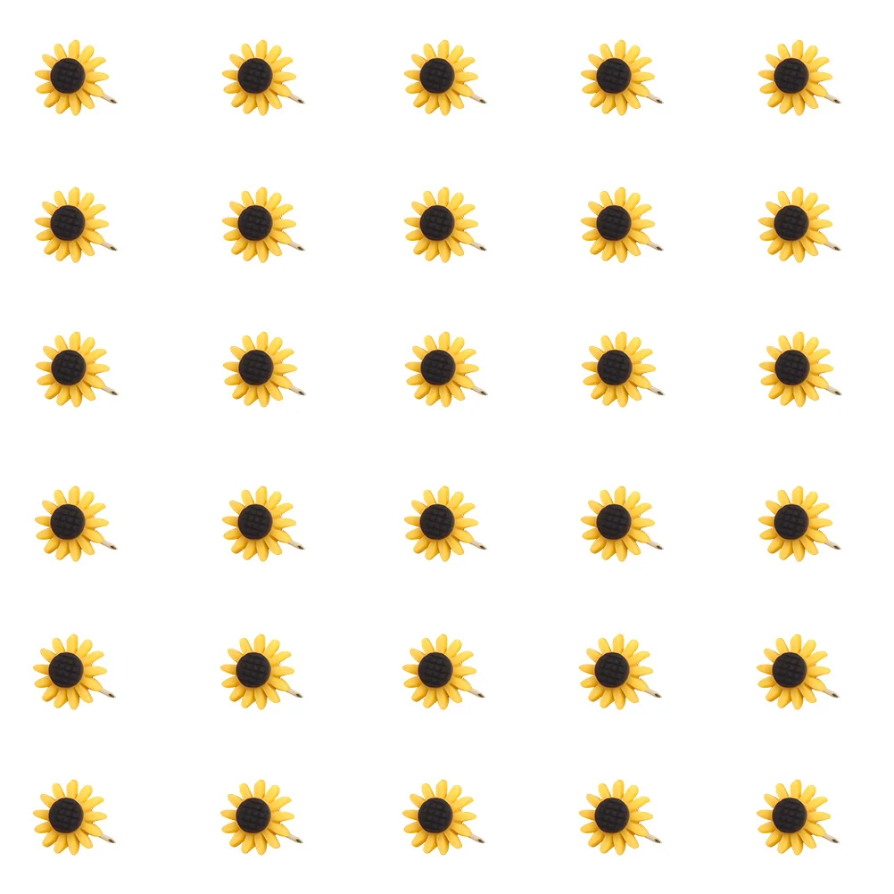 30 Pcs Sun Flower Pin Pushpins Sunflower Decorations Decorative Thumb Tacks Resin Floral Office
30 Pcs Sun Flower Pin Pushpins Sunflower Decorations Decorative Thumb Tacks Resin Floral Office