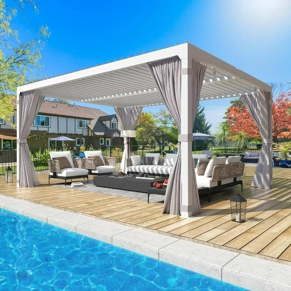 Louvered Pergola 10x12, All Aluminum Pergola with Adjustable Rainproof Roof, Outdoor Pergolas
Louvered Pergola 10x12, All Aluminum Pergola with Adjustable Rainproof Roof, Outdoor Pergolas