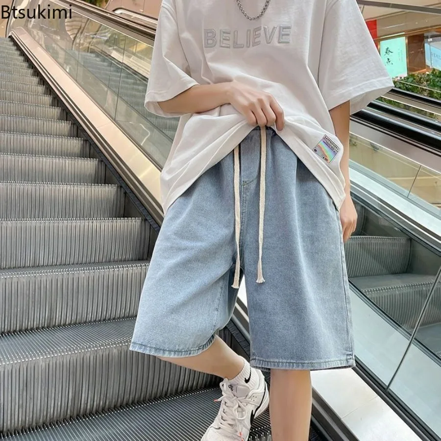 New Men's Fashion Vintage Jeans Summer Loose Casual Male Wide Leg Knee Length Shorts Washed Short Denim Pants Male Streetwear
New Men's Fashion Vintage Jeans Summer Loose Casual Male Wide Leg Knee Length Shorts Washed Short Denim Pants Male Streetwear