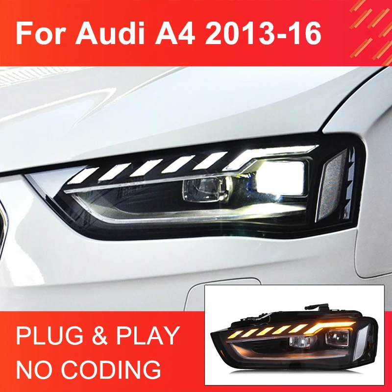 1 пара светодиодных фар в сборе для Audi A4 RS4 B8 2013-2016, фары Plug and Play со светодиодными динамическими поворотными фарами DRL
1 пара светодиодных фар в сборе для Audi A4 RS4 B8 2013-2016, фары Plug and Play со светодиодными динамическими поворотными фарами DRL