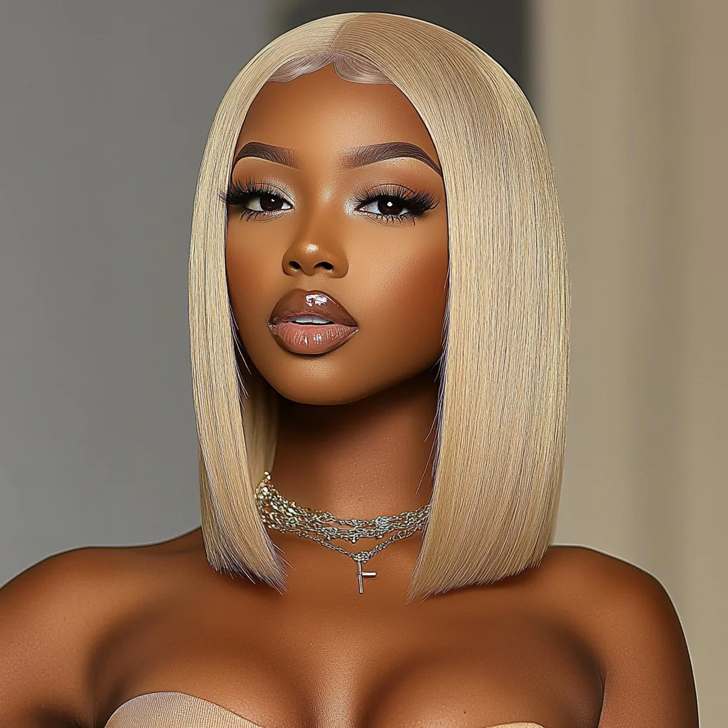 613 Blonde Human Hair Wigs For Women 13x6x1 Straight Bob Lace Front Wigs 4# Brown Colored HD Lace Brazilian Hair Wigs Short Wigs
613 Blonde Human Hair Wigs For Women 13x6x1 Straight Bob Lace Front Wigs 4# Brown Colored HD Lace Brazilian Hair Wigs Short Wigs