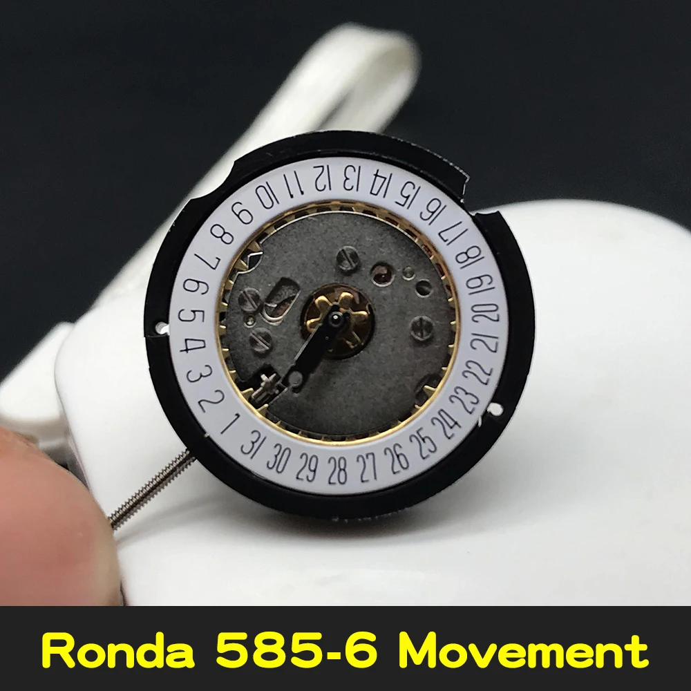 Parts Watch Movement Ronda 585 Quartz Movement 585-6 with Quickset Datewheel Battery included
Parts Watch Movement Ronda 585 Quartz Movement 585-6 with Quickset Datewheel Battery included