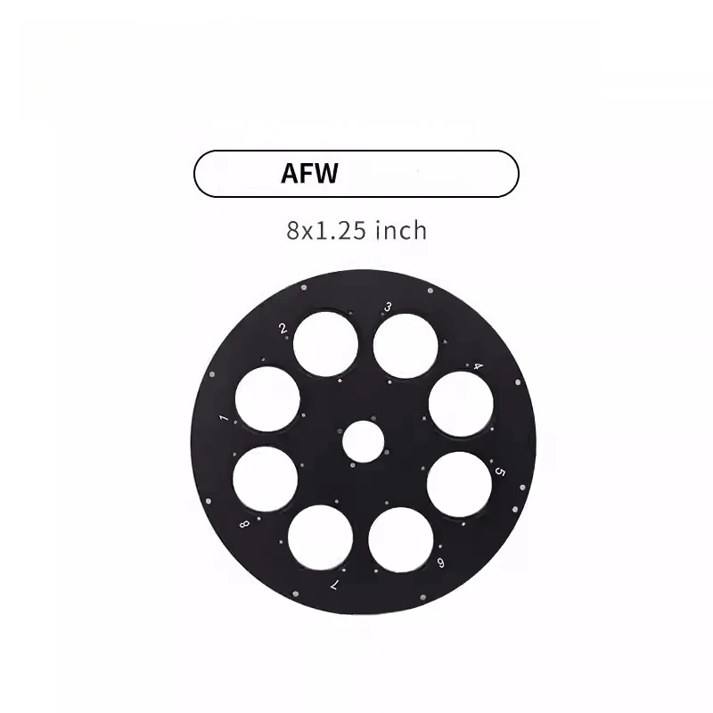Astronomical Filter Wheel Turntable Auto Filter Wheel Filter Compatible 5/7/8 Holes Accessory for Astronomical Telescope
Astronomical Filter Wheel Turntable Auto Filter Wheel Filter Compatible 5/7/8 Holes Accessory for Astronomical Telescope