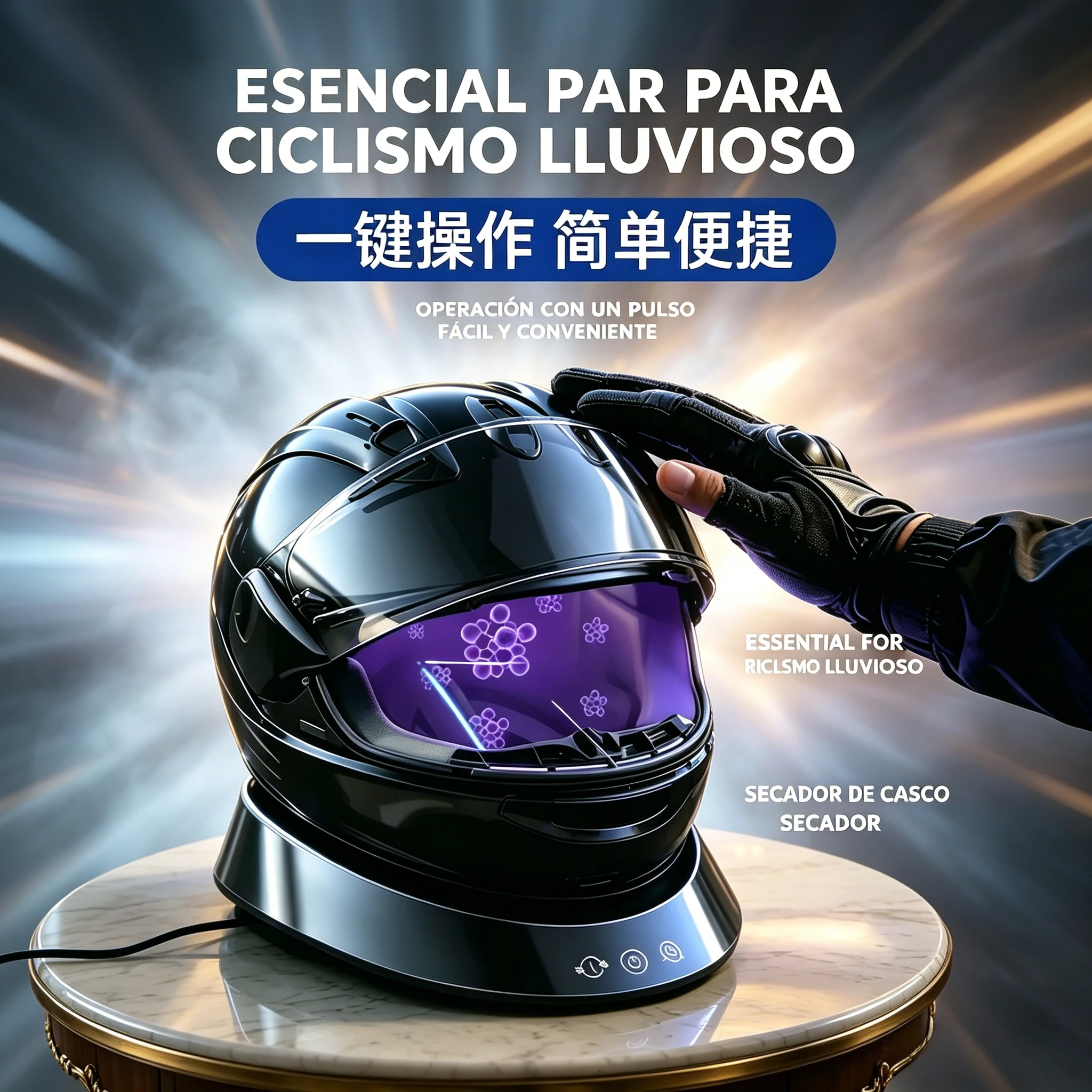 Portable Helmet Dryer Sterilizer for Outdoor Motorcycle Riding After Rain Quick Drying Purifier
Portable Helmet Dryer Sterilizer for Outdoor Motorcycle Riding After Rain Quick Drying Purifier