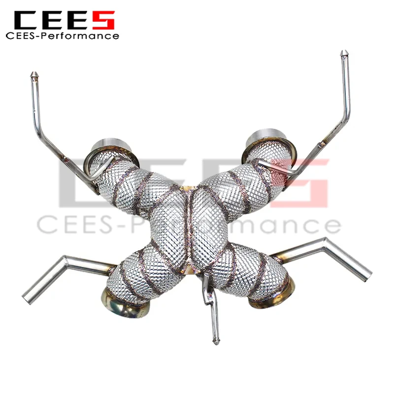 CEES Auto Performance Downpipe Sport Exhaust for Mclaren 600LT Spider/Coupe 3.8T 2018-2020 X Pipes Complete Motor Exhaust
CEES Auto Performance Downpipe Sport Exhaust for Mclaren 600LT Spider/Coupe 3.8T 2018-2020 X Pipes Complete Motor Exhaust