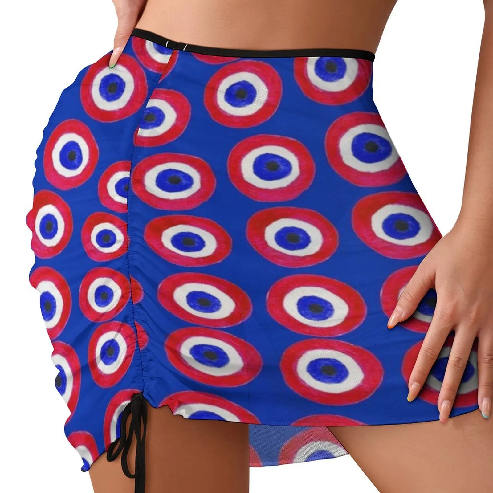 Donut With Evil Eye Amulet Talisman Center - red on blue doughnut Beach Skirt korean style skirts for womens summer skirts
Donut With Evil Eye Amulet Talisman Center - red on blue doughnut Beach Skirt korean style skirts for womens summer skirts