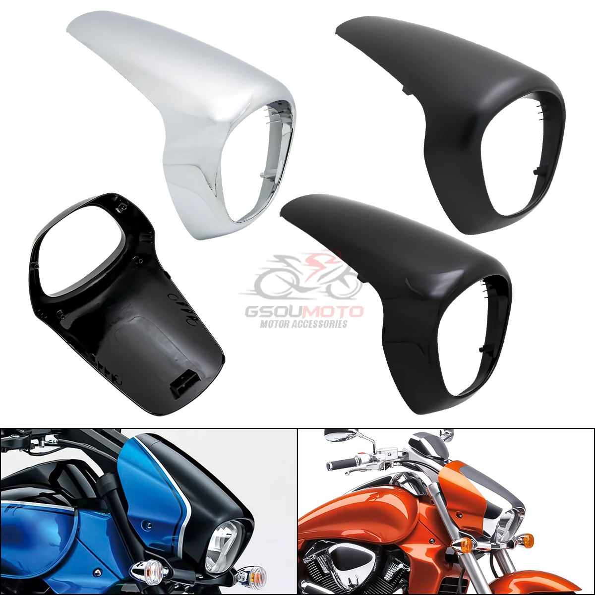 51811-48GB0 Motorcycle Front Headlight Fairing Cover Mask Frame Part For Suzuki Boulevard M109R VZR1800 VZR 1800 Boss 2010-2019
51811-48GB0 Motorcycle Front Headlight Fairing Cover Mask Frame Part For Suzuki Boulevard M109R VZR1800 VZR 1800 Boss 2010-2019