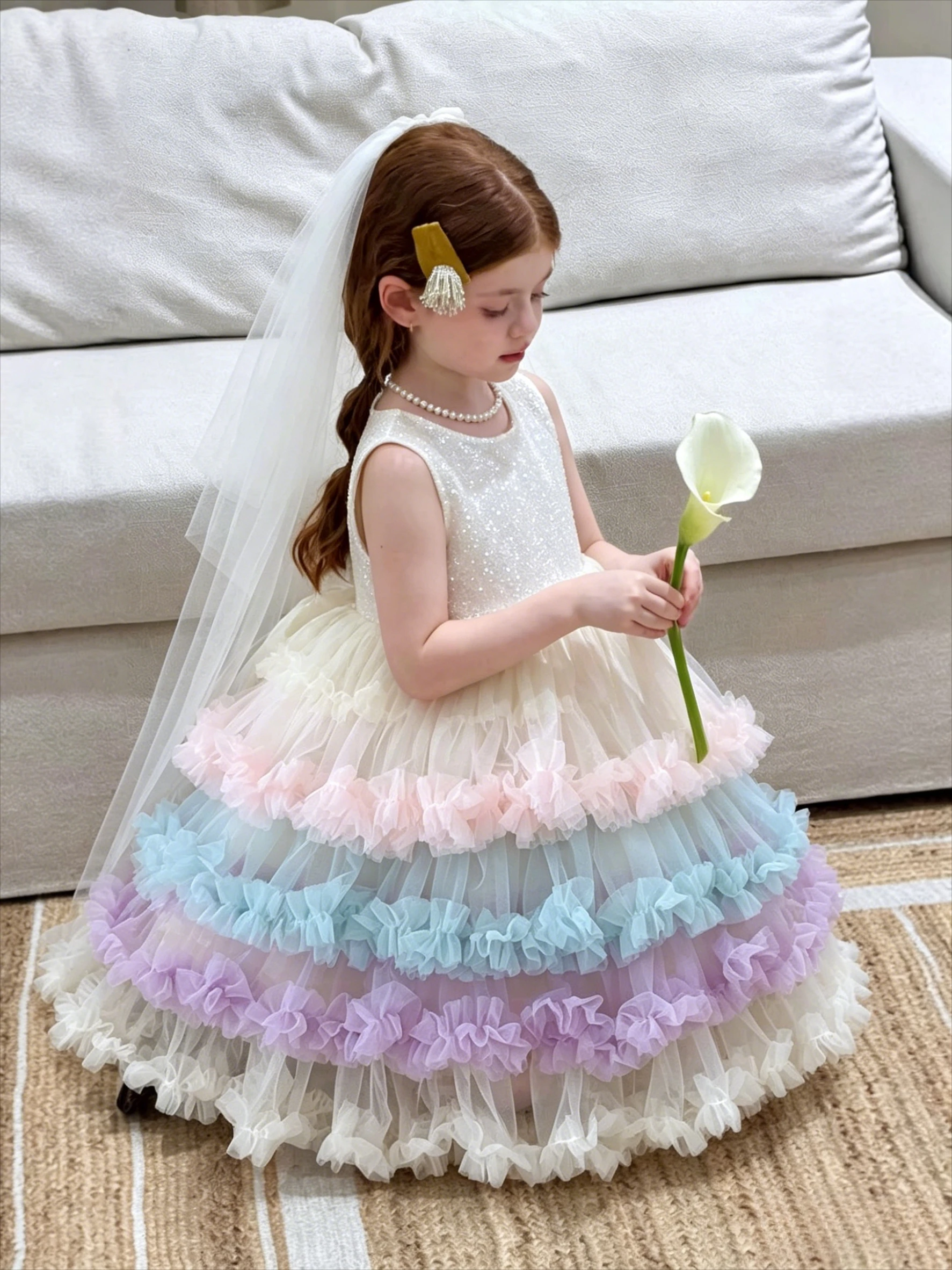 2026 New Summer Girls Princess Dress Rainbow Fashion Cute Fluffy Tulle Sleeveless Vest Princess Dress for Kids Girls
2026 New Summer Girls Princess Dress Rainbow Fashion Cute Fluffy Tulle Sleeveless Vest Princess Dress for Kids Girls