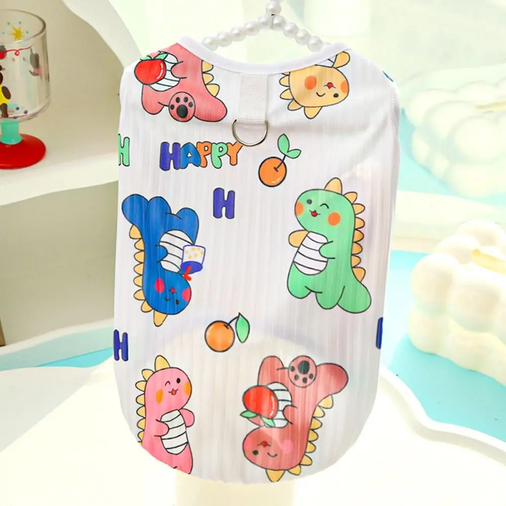 Portable Cartoon Colorful Dinosaur Pet Vest Breathable Cute Pet Print Vest Casual Summer Dog Tank Top for Dogs Cats
Portable Cartoon Colorful Dinosaur Pet Vest Breathable Cute Pet Print Vest Casual Summer Dog Tank Top for Dogs Cats