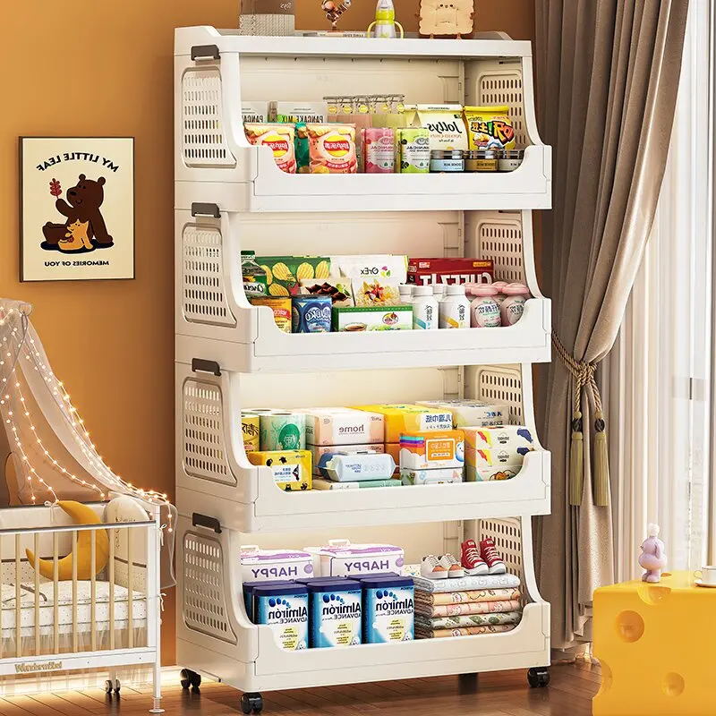 Foldable Mobile Snack Cart, Kids Toy Organizer, Plastic Rolling Shelf for Living Room, Bedroom, Kitchen - Space-Saving Rack
Foldable Mobile Snack Cart, Kids Toy Organizer, Plastic Rolling Shelf for Living Room, Bedroom, Kitchen - Space-Saving Rack