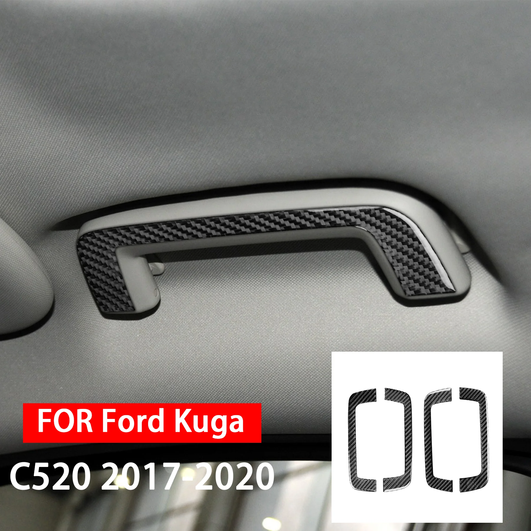 For Ford Kuga C520 2017 2018 2019 2020 Carbon Fiber Roof Safety Handle Panel Cover Decor Automotive Interior Accessories Sticker
For Ford Kuga C520 2017 2018 2019 2020 Carbon Fiber Roof Safety Handle Panel Cover Decor Automotive Interior Accessories Sticker