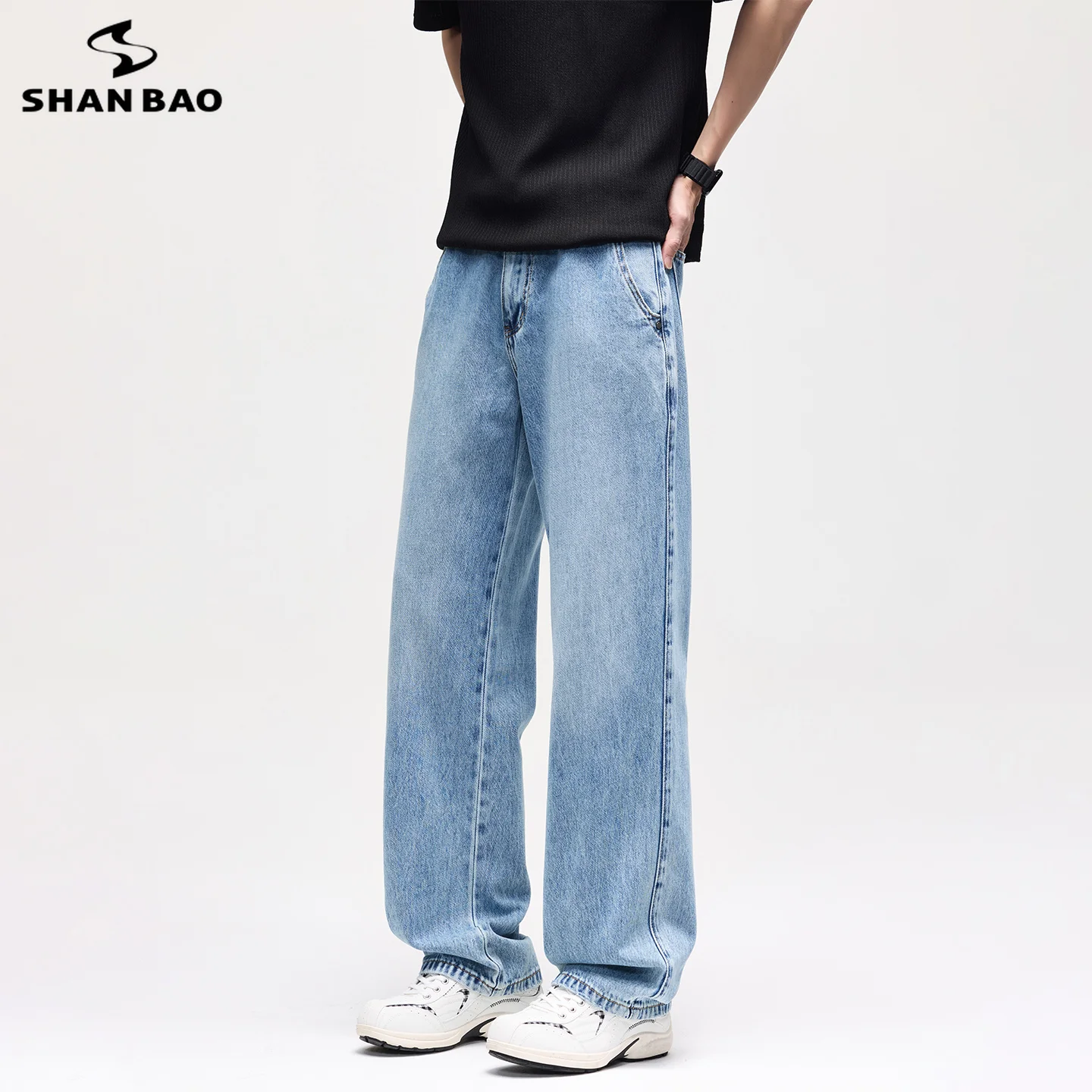 SHAN BAO 2026 summer brand thin lyocell baggy Y2K men's straight loose denim jeans city boy American retro casual trousers
SHAN BAO 2026 summer brand thin lyocell baggy Y2K men's straight loose denim jeans city boy American retro casual trousers