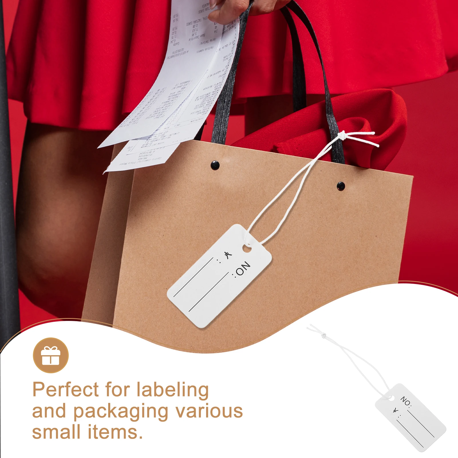 100 Pcs Elastic Rope Label Jewelry Tag Handwriting Clothing Labels Price Paper Hanging Tags
100 Pcs Elastic Rope Label Jewelry Tag Handwriting Clothing Labels Price Paper Hanging Tags