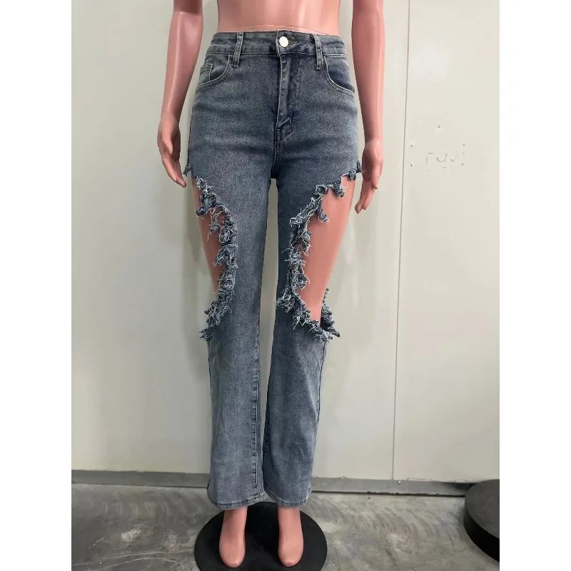 M-6199 Cross border source European and American spring and summer new women's clothing ins fashion sexy ripped water washed jea
M-6199 Cross border source European and American spring and summer new women's clothing ins fashion sexy ripped water washed jea