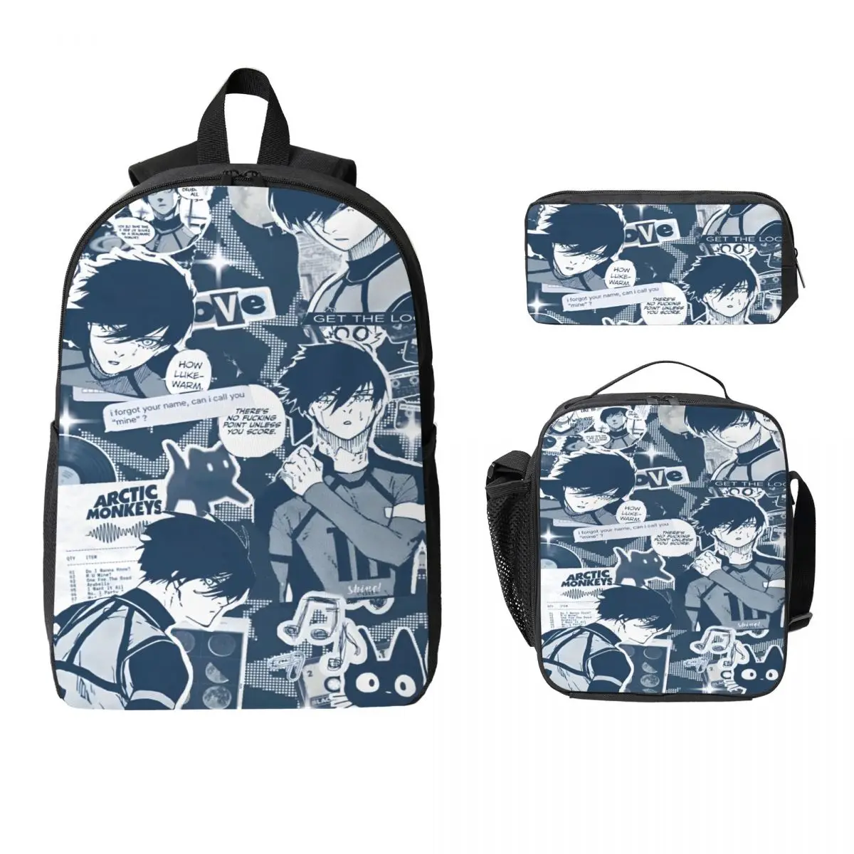 Bule Lock Manga Anime Kids Backpack Lunch Box Pen Bags for Boys Girls Backpacks School bag Bookbag Set 
Bule Lock Manga Anime Kids Backpack Lunch Box Pen Bags for Boys Girls Backpacks School bag Bookbag Set