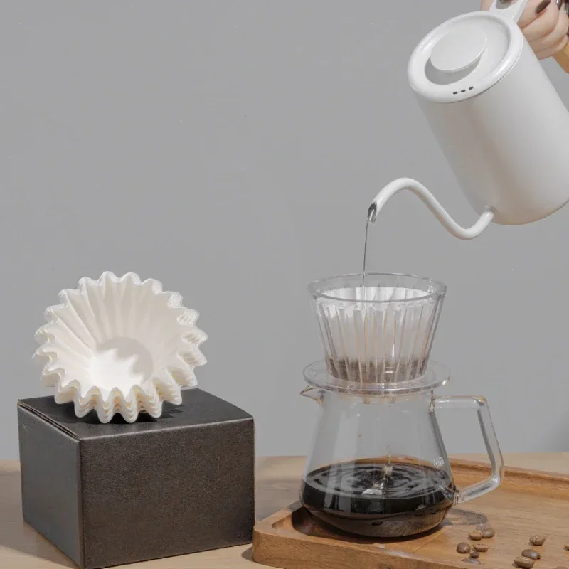50PCS 155x45mm Hand Brewed Drip Filter Coffee Filter Paper, Fits B75 Coffee Dripper & 1-2 Cups Wave Dripper Coffee Filter Papers
50PCS 155x45mm Hand Brewed Drip Filter Coffee Filter Paper, Fits B75 Coffee Dripper & 1-2 Cups Wave Dripper Coffee Filter Papers