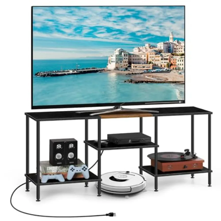 TV Stands for Living Room 50 inch TV Stand with Power Outlet Entertainment Center with Storage 3 Tier TV Console Table for 50 4
TV Stands for Living Room 50 inch TV Stand with Power Outlet Entertainment Center with Storage 3 Tier TV Console Table for 50 4