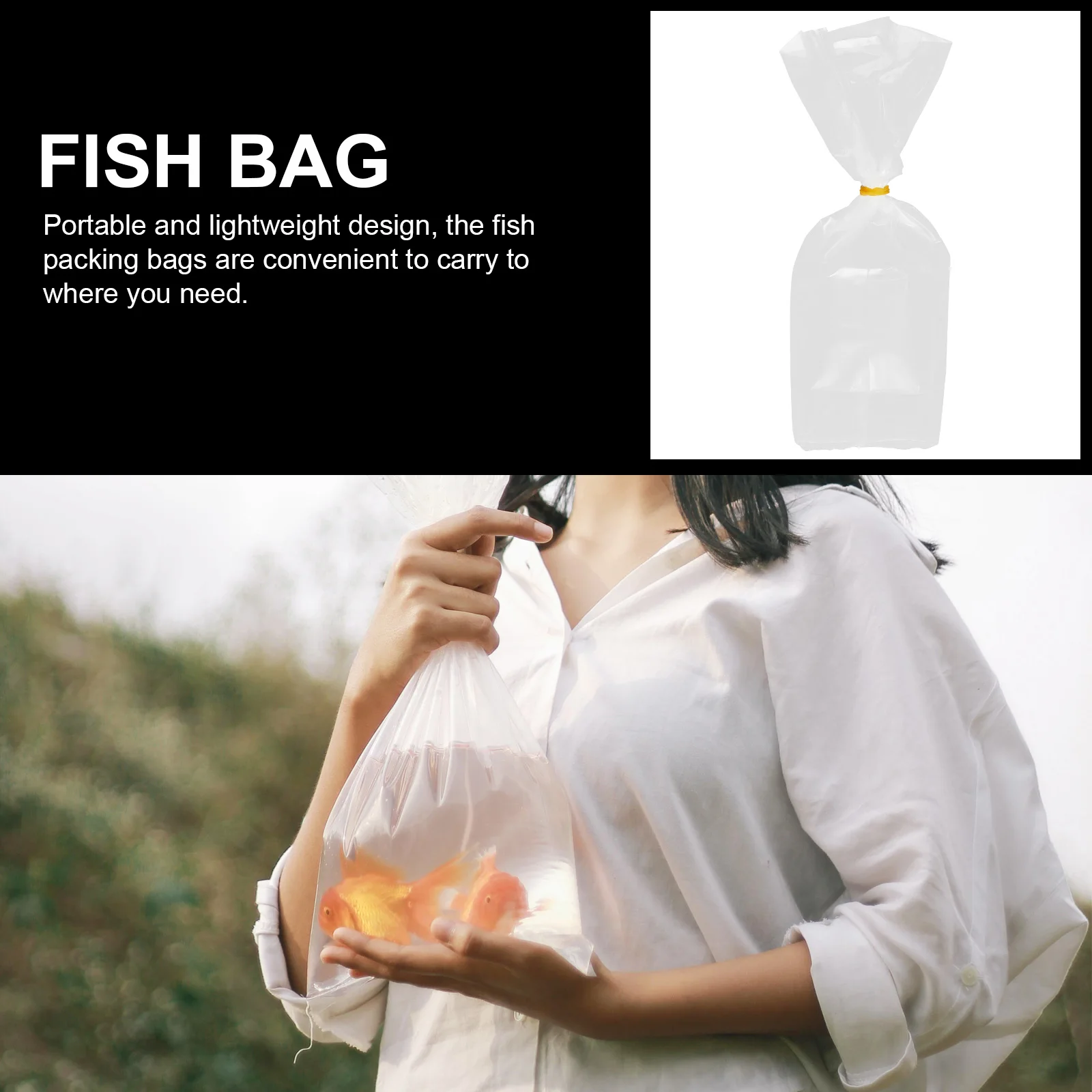 50pcs Packing Bags 20x35x12cm Food Grade Plastic Transport Containers for namental Storage Hand Carry Leakproof Fish Bag
50pcs Packing Bags 20x35x12cm Food Grade Plastic Transport Containers for namental Storage Hand Carry Leakproof Fish Bag