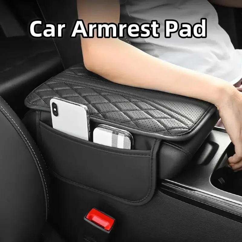 1 Piece of PU Leather Car Armrest Box Pad with Side Storage Bag, Fashionable Armrest Box Pad for Interior Accessories
1 Piece of PU Leather Car Armrest Box Pad with Side Storage Bag, Fashionable Armrest Box Pad for Interior Accessories