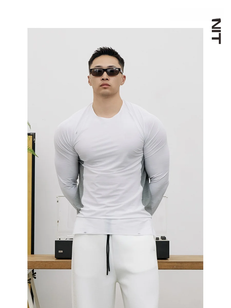 Мужская футболка Basic Unit Long Sve Fitn, облегающий цветной эластичный спортивный топ с логотипом бренда, молодежный и Dync Sle
Мужская футболка Basic Unit Long Sve Fitn, облегающий цветной эластичный спортивный топ с логотипом бренда, молодежный и Dync Sle