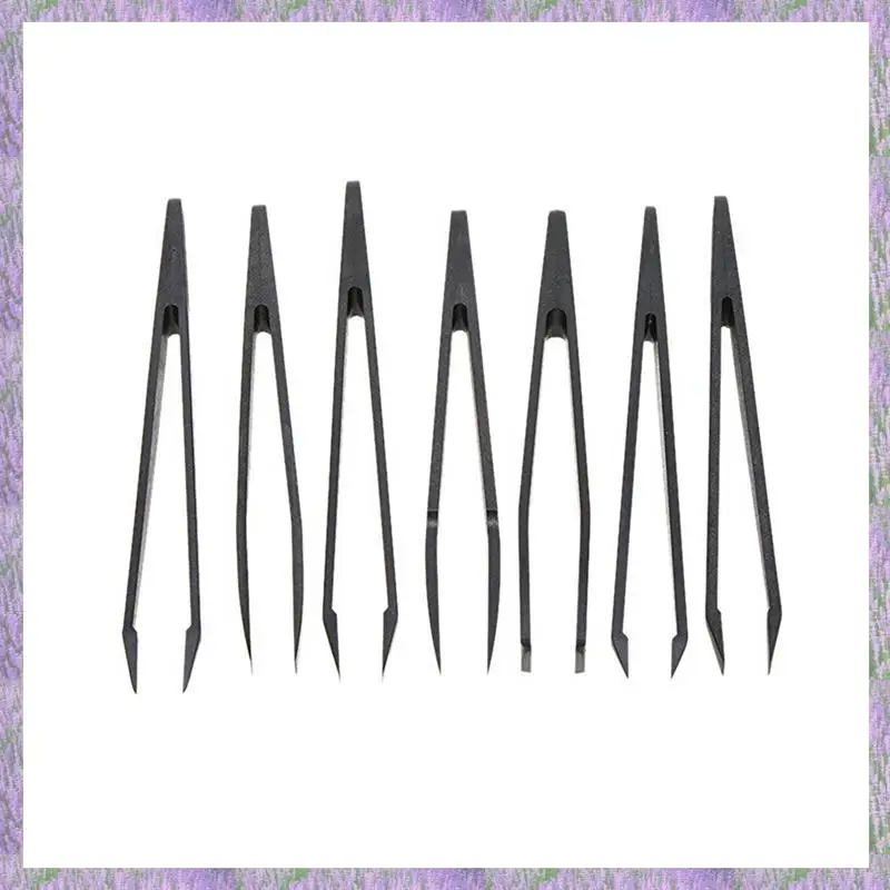 A63K-35Pcs Черный пластиковый антистатический пинцет с плоским дном и верхним концом, набор ручных инструментов
A63K-35Pcs Черный пластиковый антистатический пинцет с плоским дном и верхним концом, набор ручных инструментов