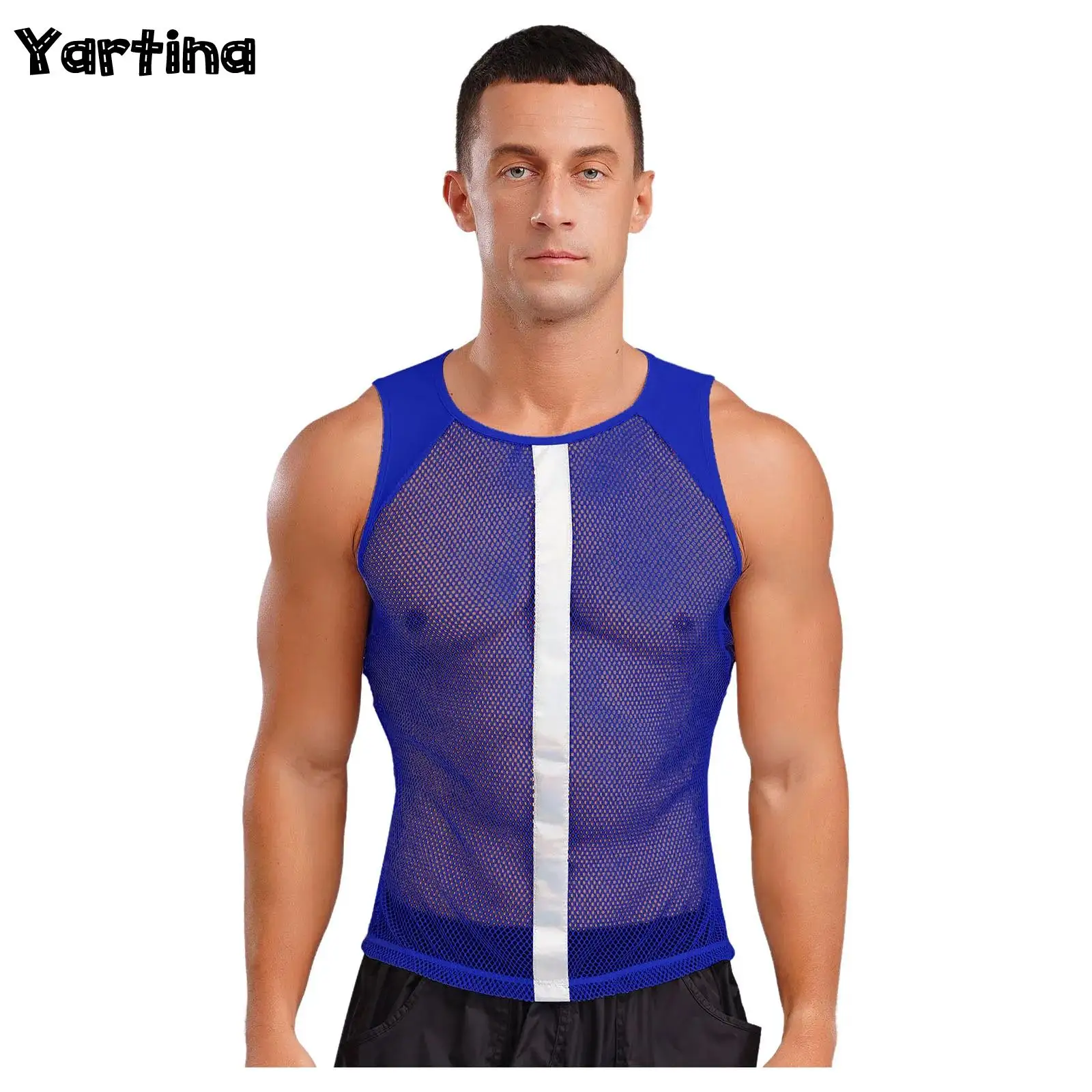 Mens See Through Hollow Out Netting Mesh Vest Tops Sleeveless Quick-Drying Gym Fitness Sports Tank Muscle Bodybuilding Costume
Mens See Through Hollow Out Netting Mesh Vest Tops Sleeveless Quick-Drying Gym Fitness Sports Tank Muscle Bodybuilding Costume