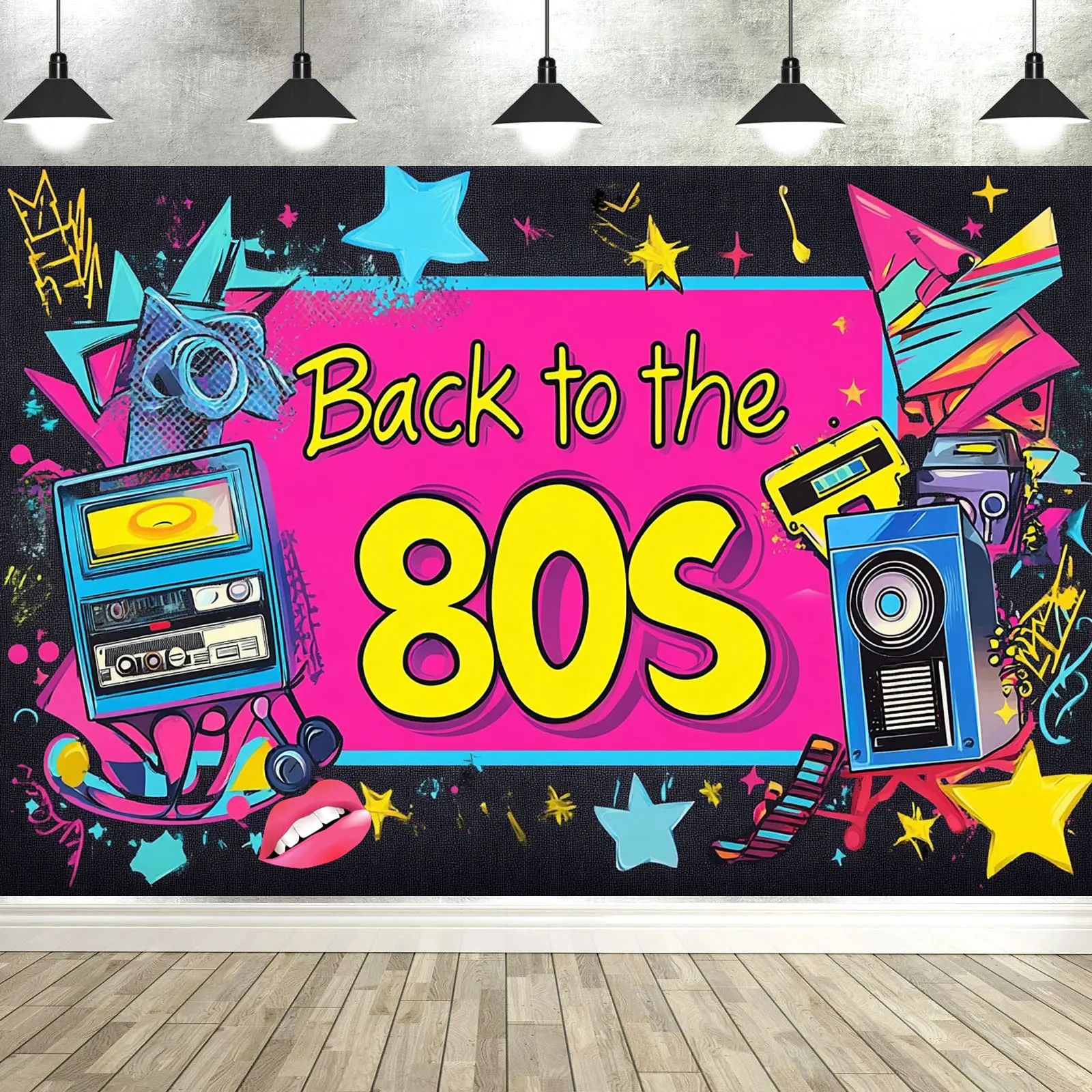 Back to The 80's Party Banner Backdrop Decorations Supplies for Photography Background Photo Booth Backdrop
Back to The 80's Party Banner Backdrop Decorations Supplies for Photography Background Photo Booth Backdrop