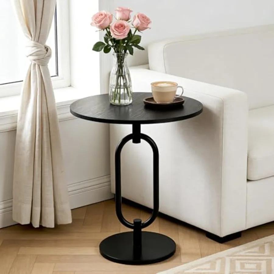 Living room bedroom side table, black marble, heavy duty stable base, modern round accent table, 17In W x 19In(H)
Living room bedroom side table, black marble, heavy duty stable base, modern round accent table, 17In W x 19In(H)