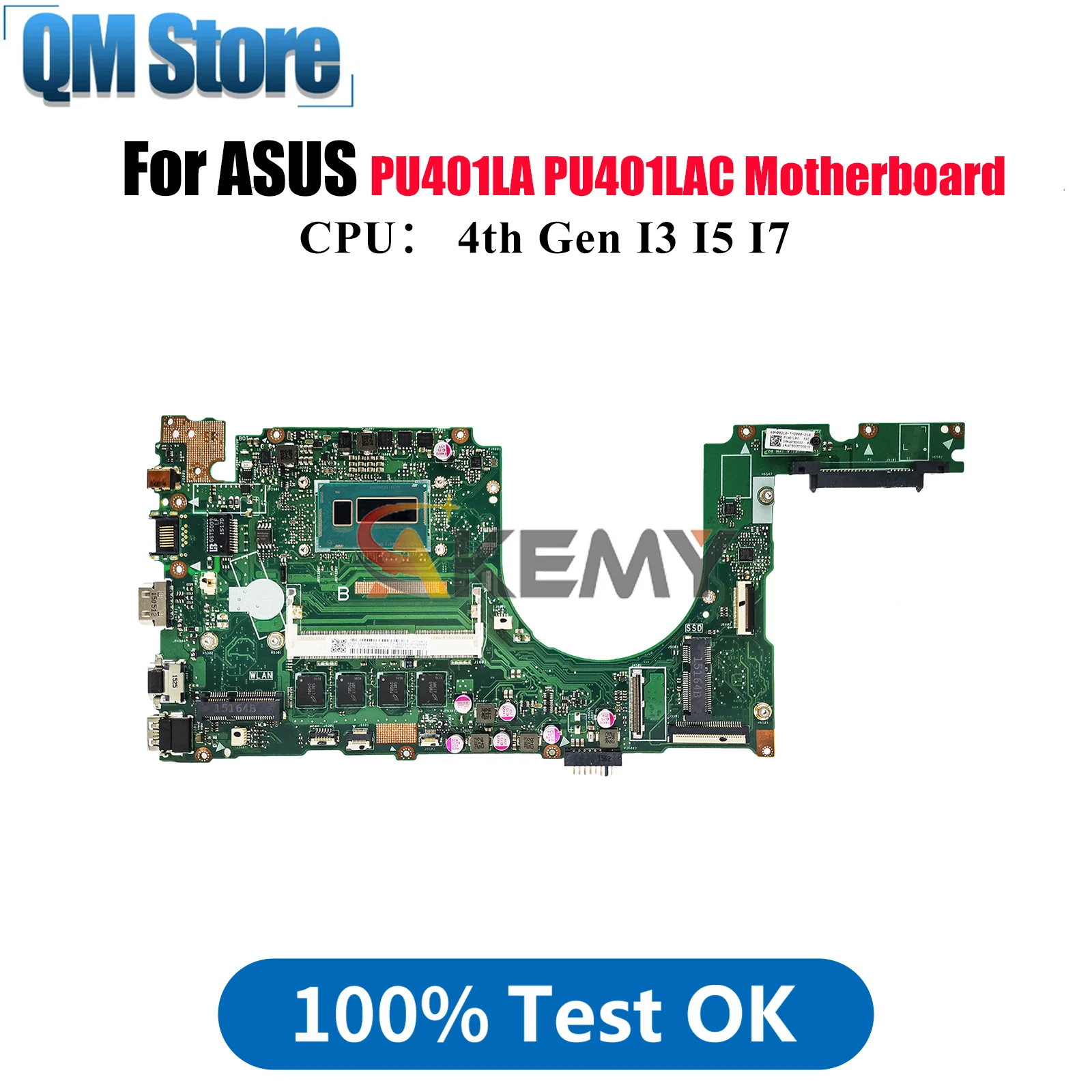 PU401LA Материнская плата для ноутбука ASUS VivoBook PU401L PU401LAC PU401LA Материнская плата для ноутбука с процессором I3 I5 I7 тест ОК быстрая доставка
PU401LA Материнская плата для ноутбука ASUS VivoBook PU401L PU401LAC PU401LA Материнская плата для ноутбука с процессором I3 I5 I7 тест ОК быстрая доставка