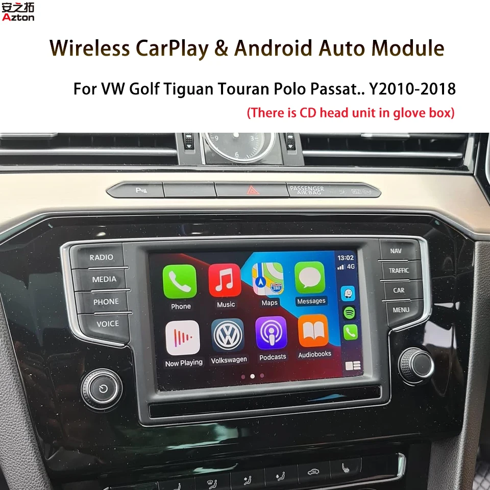 AZTON MIB CarPlay Android Auto Upgrade Module Activation For Volkswagen Polo Golf 7 MK7 Passat B8 Touran Teramont PHIDEON
AZTON MIB CarPlay Android Auto Upgrade Module Activation For Volkswagen Polo Golf 7 MK7 Passat B8 Touran Teramont PHIDEON