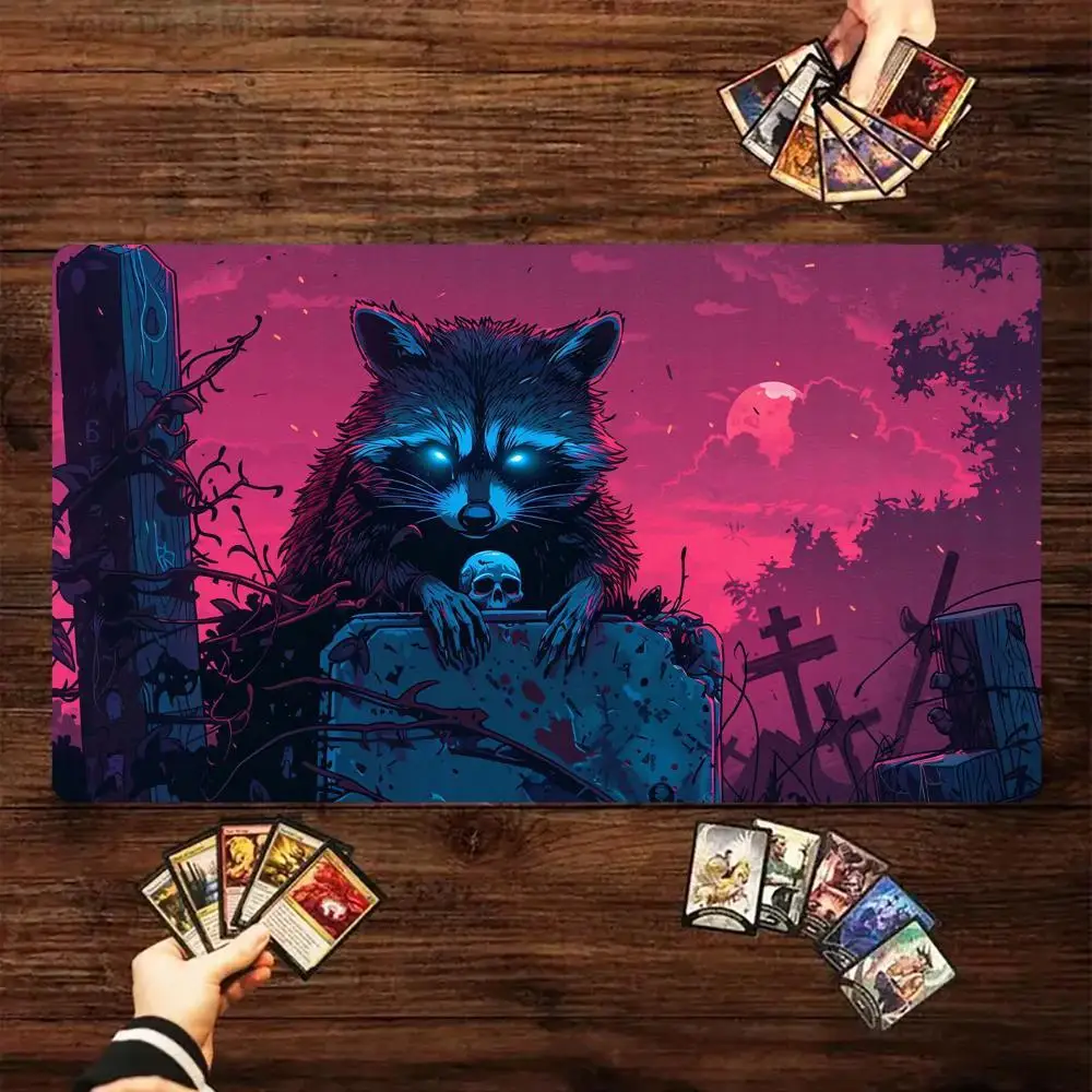 Strange Cemetery and Raccoon Magic Card Battle Mat MTG Playmat Anti-slip Base gathering gaming mats Board Game Mat for TCG
Strange Cemetery and Raccoon Magic Card Battle Mat MTG Playmat Anti-slip Base gathering gaming mats Board Game Mat for TCG