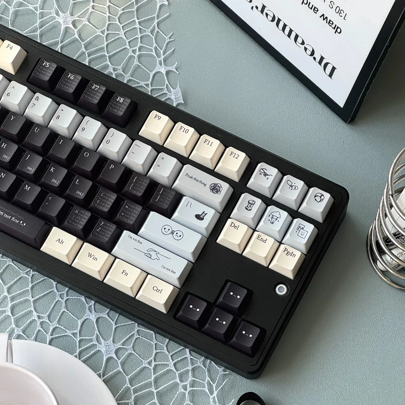 Blue-black Minimalist Keycaps Set Custom PBT Sublimation Cherry Profile Ins Keyboard Caps for Mechanical Keyboard Accessories
Blue-black Minimalist Keycaps Set Custom PBT Sublimation Cherry Profile Ins Keyboard Caps for Mechanical Keyboard Accessories