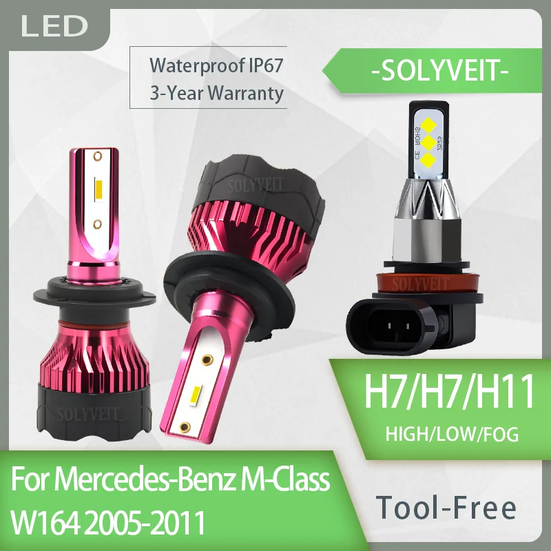 Improved Nighttime Visibility H7 H7 H11 LED Headlight foglight For Mercedes-Benz M-Class W164 2005 2006 2007 2008 2009 2010 2011
Improved Nighttime Visibility H7 H7 H11 LED Headlight foglight For Mercedes-Benz M-Class W164 2005 2006 2007 2008 2009 2010 2011