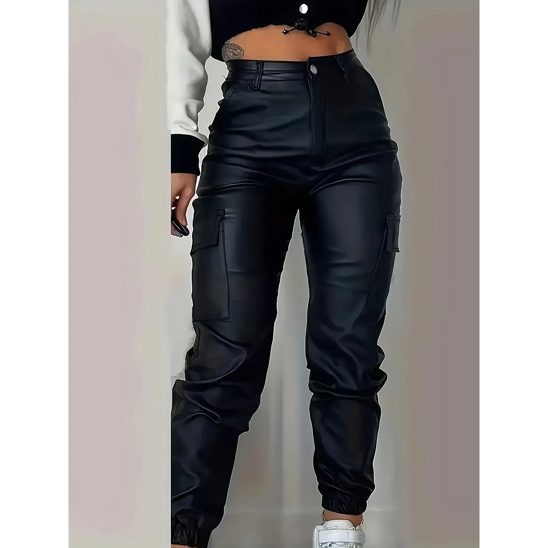 Slim Fit Motorcycle Zipper Pants Neutral Style Casual Trousers Harlan Pants PU Material Spring Collection Unisex
Slim Fit Motorcycle Zipper Pants Neutral Style Casual Trousers Harlan Pants PU Material Spring Collection Unisex