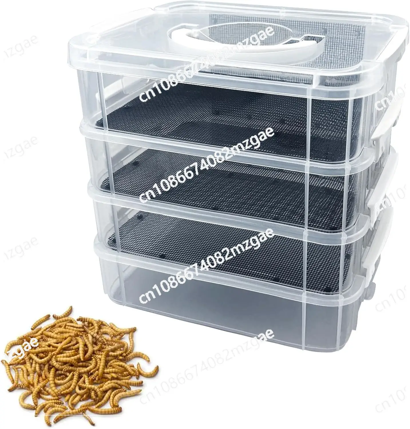 Mealworm Breeding Kit Four-Layer High Capacity Mealworm Farm To Breed Live Mealworms for Bearded Dragon and Reptiles
Mealworm Breeding Kit Four-Layer High Capacity Mealworm Farm To Breed Live Mealworms for Bearded Dragon and Reptiles