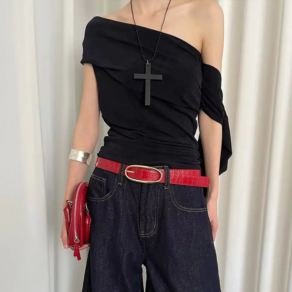 Simple Designer Women's Belt PU Leather Luxury Y2k Waist Belt Red Black Coffee Casual Dress Jeans Belt Spicy Girls
Simple Designer Women's Belt PU Leather Luxury Y2k Waist Belt Red Black Coffee Casual Dress Jeans Belt Spicy Girls