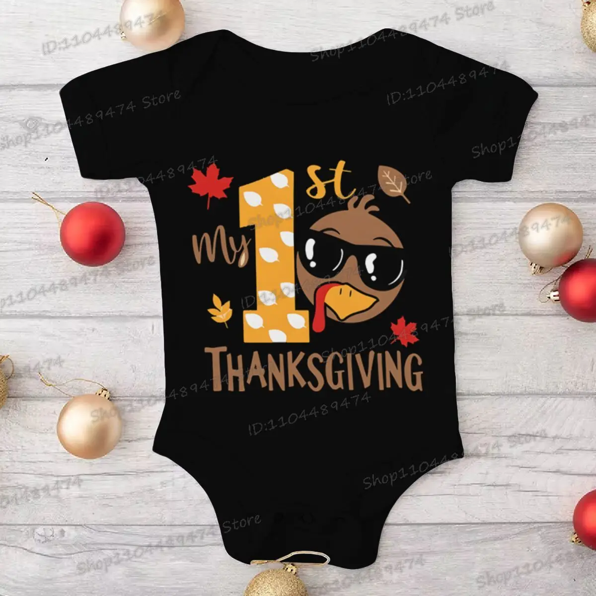 New Cotton Romper for Infant Boy Girl "My 1st Thanksgiving" Funny Turkey Pattern Onesies Xmas Newborn Short Sleeve Bodysuits
New Cotton Romper for Infant Boy Girl "My 1st Thanksgiving" Funny Turkey Pattern Onesies Xmas Newborn Short Sleeve Bodysuits