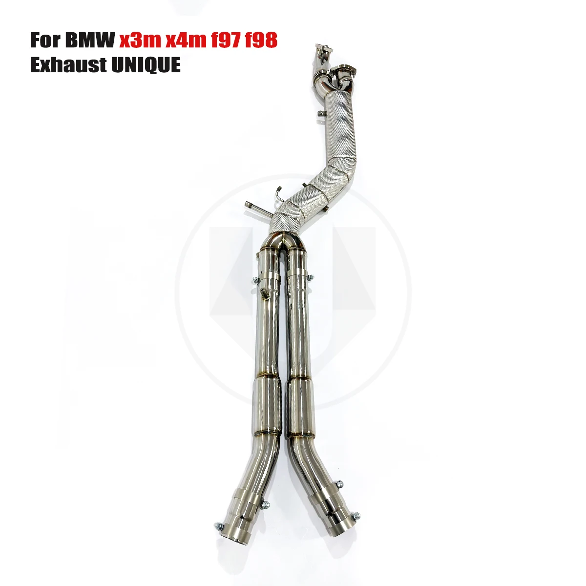 UNIQUE mid pipe For BMW x3m x4m f97 f98 Equal Length SS304 exhaust mid X-pipe
UNIQUE mid pipe For BMW x3m x4m f97 f98 Equal Length SS304 exhaust mid X-pipe