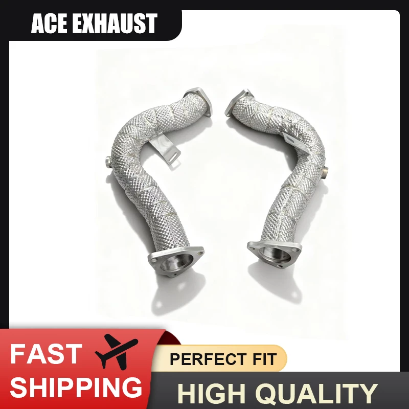 ACE Downpipes for Audi S4 S5 B8 3.0T High Flow Exhaust Sport Cat Downpipe with Heat Shield SUS304 Quality Tuning Exhaust Systems
ACE Downpipes for Audi S4 S5 B8 3.0T High Flow Exhaust Sport Cat Downpipe with Heat Shield SUS304 Quality Tuning Exhaust Systems