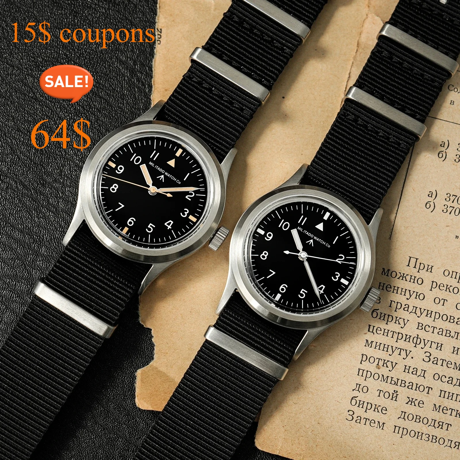 Militado ML14 Watch VH31/VH65 Swept Quartz Movement Watch K1 Crystal Night Light 100 Meter Waterproof Stainless Steel Watches
Militado ML14 Watch VH31/VH65 Swept Quartz Movement Watch K1 Crystal Night Light 100 Meter Waterproof Stainless Steel Watches
